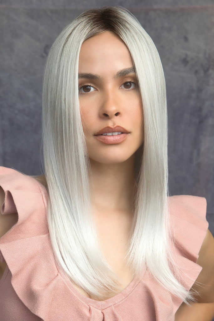 Model wearing the Alexander Couture wig Harper (#1031) 10.