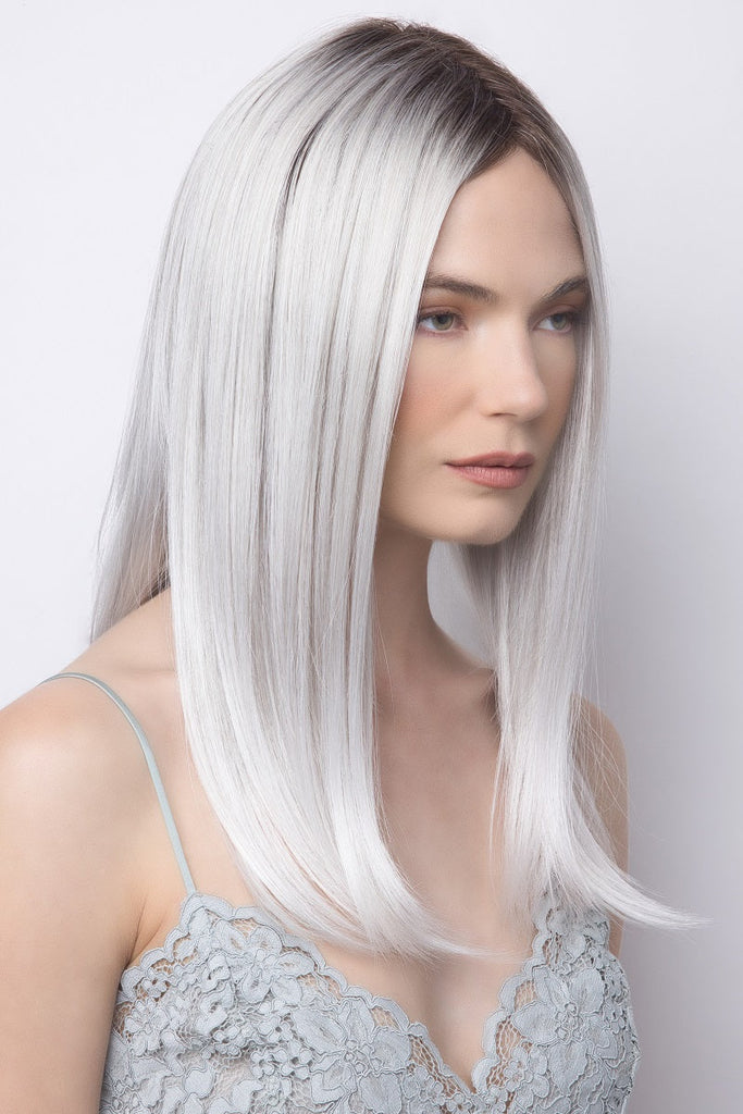 Model wearing the Alexander Couture wig Harper (#1031) 8.