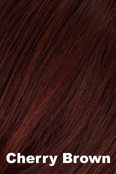Color Cherry Brown for Tony of Beverly wig Fiona.  Burgundy red that slightly blends with brown and dark auburn.