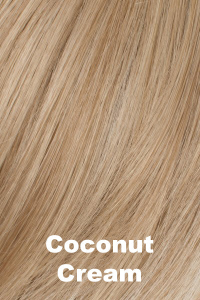 Color Coconut Cream for Tony of Beverly wig Tawny.  Light creamy blonde with neutral blonde lowlights.