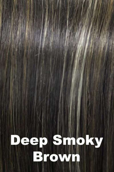 Color Deep Smoky Brown for Noriko wig Nima #1713. Expresso and a cool ashy brown blend.