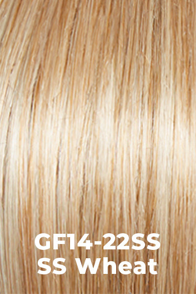 Color SS Wheat (GF14-22SS) for Gabor wig Make A Statement.  Dark Blonde blended with Platinum and Honey Blonde and dark roots.