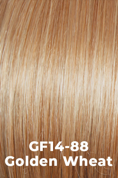 Color Golden Wheat (GF14-88) for Gabor wig Trend Alert.  Dark Blonde evenly blended with Pale Blonde highlights.