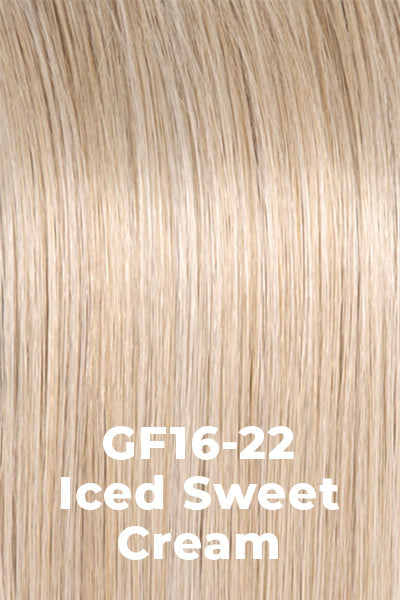 Color Iced Sweet Cream (GF16-22) for Gabor wig Own The Room.  Pale Blonde with Platinum highlighting.