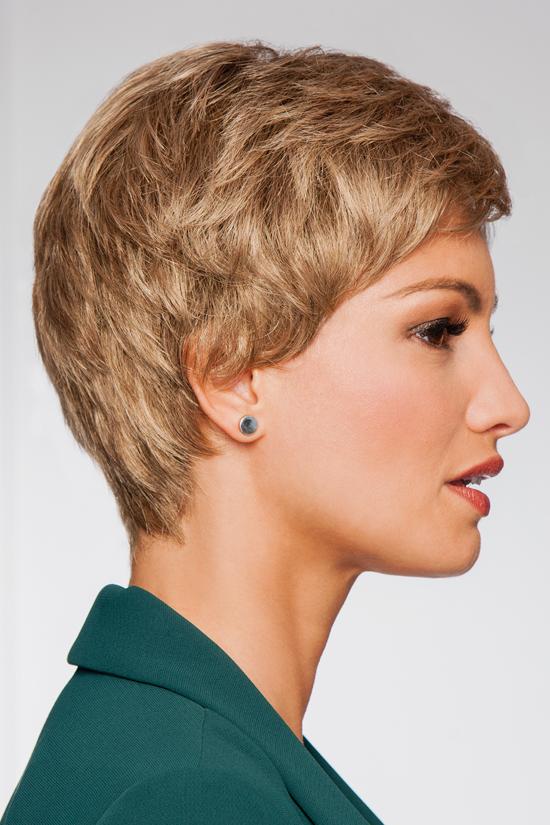 Model wearing Gabor wig Pixie Perfect Petite 2.