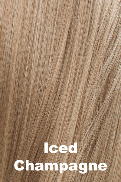 Color Iced Champagne for Tony of Beverly wig Viola.  Pale blonde with medium golden blonde lowlights.