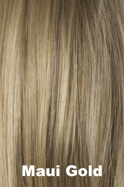 Color Maui Gold for Tony of Beverly wig Pippa.  Light golden blonde with light and medium brown lowlights.
