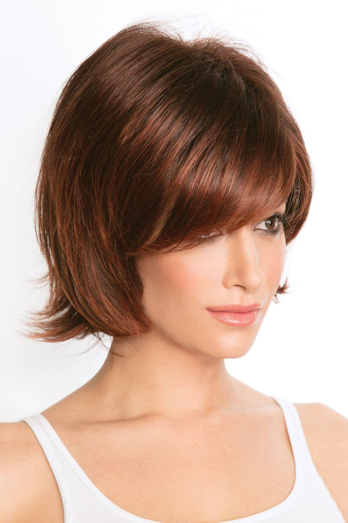 Model wearing the Noriko wig Claire #1647 7.