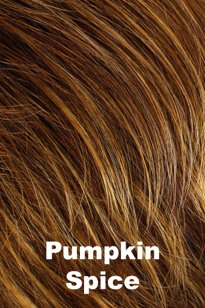 Color Pumpkin Spice for Tony of Beverly wig Bijou.  Medium rusty brown with light copper highlights.