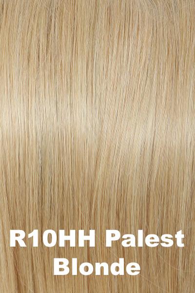 Color Palest Blonde (R10HH) for Raquel Welch wig Applause Human Hair.  Natural light blonde.