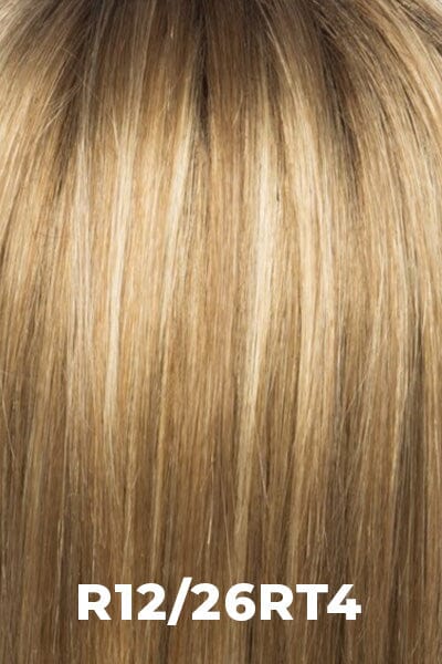 Estetica Toppers - Mono Wiglet 12 - Human Hair Enhancer Estetica R12/26RT4  