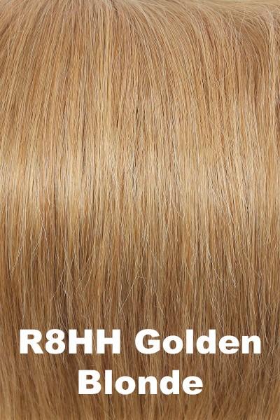 Color Golden Blonde (R8HH)   for Raquel Welch Bang Human Hair (#RWBANG).  Medium blonde with a golden undertone.