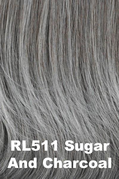 Color Sugar & Charcoal (RL511) for Raquel Welch wig Editor's Pick Elite.  Steel grey base with heavier light grey highlights in the front.