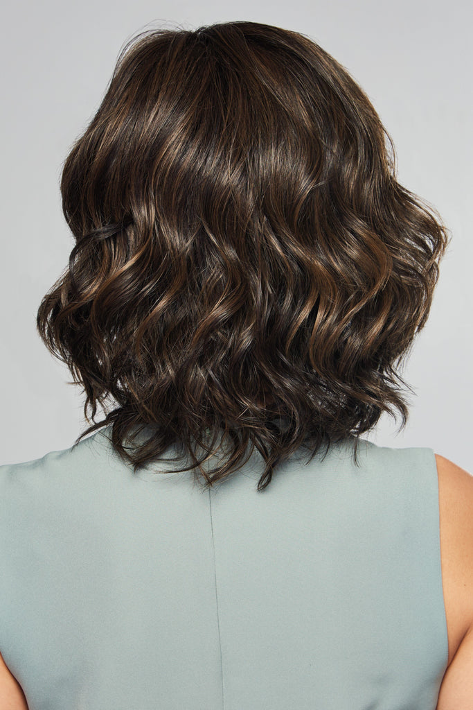 Model wearing Raquel Welch wig Editor's Pick Large back view 6.