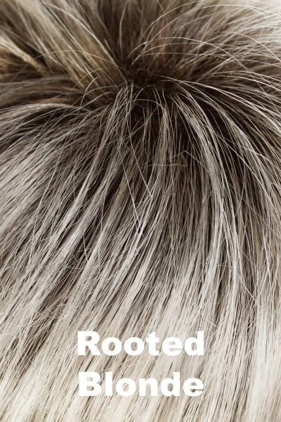 Color Rooted Blonde for Tony of Beverly wig Phoebe.  Light platinum blonde with dark shadow roots.