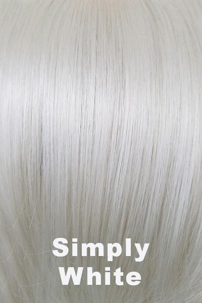 Color Simply White for Amore wig Emy #2576. Pure pearl white.