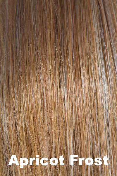 Color Apricot Frost for Amore wig Codi #2543. Cooper and pale red blend with cool toned icy blonde highlights