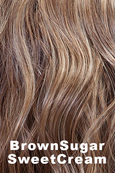 Belle Tress Wigs Toppers - Lace Front Mono Top Wave 14" (#7006) Enhancer Belle Tress BrownSugar SweetCream  