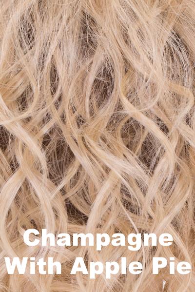 Belle Tress Wigs Toppers - Lace Front Mono Top Wave 14" (#7006) Enhancer Belle Tress Champagne with Apple Pie  
