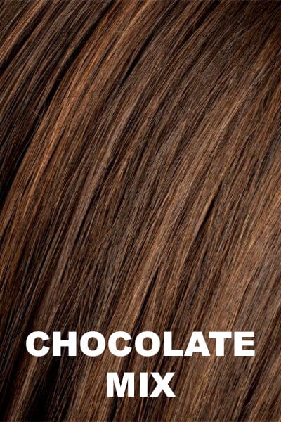 Ellen Wille Wigs - Yara - Remy Human Hair wig Ellen Wille Chocolate Mix Petite-Average. Dark and Medium Brown Blended with Light Auburn highlights.