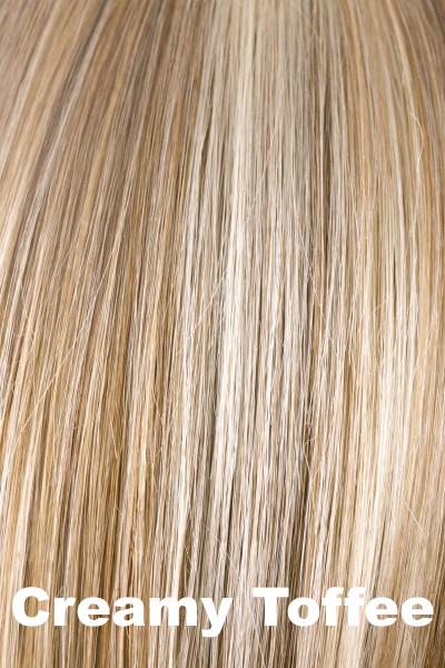 Color Creamy Toffee for Rene of Paris wig Samy #2340. Dark blonde and honey blonde base with creamy blonde highlights.
