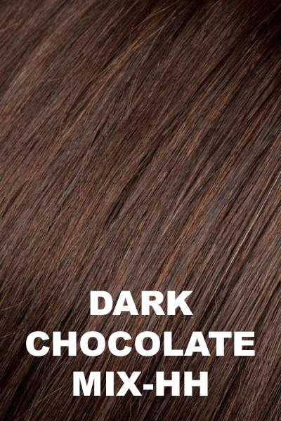 Ellen Wille Wigs - Yara - Remy Human Hair wig Ellen Wille Dark Chocolate Mix Petite-Average. Mix of Dark Brown, Dark Auburn and Darkest Brown.