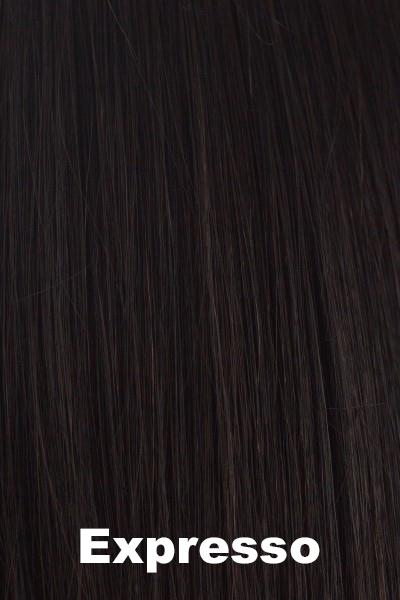 Color Expresso for Noriko wig Angelica #1625. Darkest brown with a cool undertone.