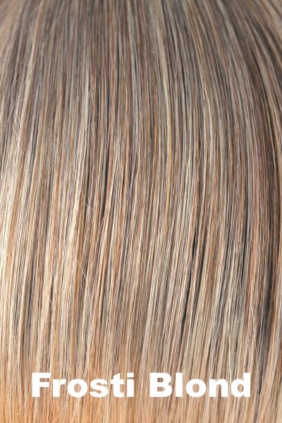 Color Frosti Blond for Amore wig Connie #2535. Dark blonde gentle root and ash blonde base.