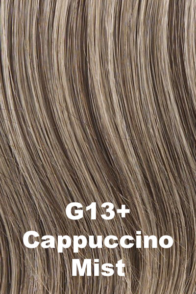 Color Cappuccino Mist (G13+) for Gabor wig Innuendo.  Dark ash blonde base with creamy blonde highlights.