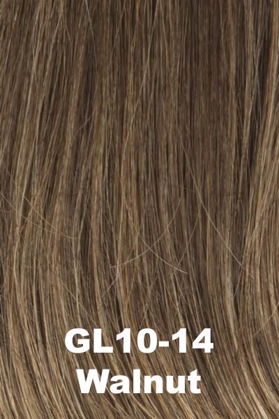 Color Walnut (GL10-14) for Gabor wig Stepping Out Large.  Medium ashy brown with subtle light brown highlights.