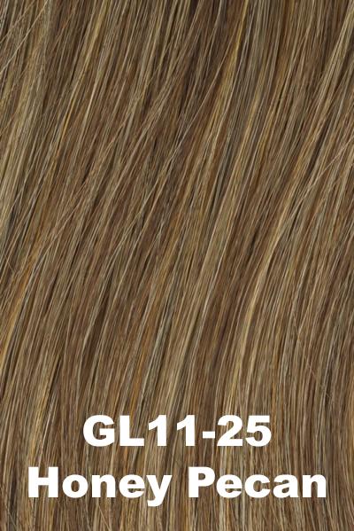 Color Honey Pecan (GL11/25) for Gabor wig Upper Cut.  Cool brown-blonde with slight golden champagne highlights.