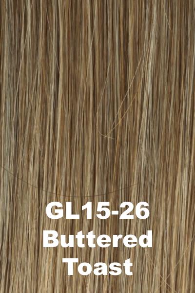 Color ButteRedToast (GL15-26) for Gabor wig Stepping Out Large.  Sandy blonde base with pale blonde highlights.