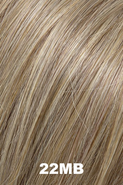 Color 22MB (Poppy Seed) for Easihair EasiXtend 20 inch HD 5pc Wavy (#348). Light ash blonde and light natural gold blonde blend.