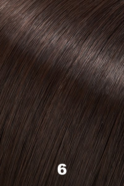 Color 6 (Fudgesicle) for Jon Renau top piece EasiPart HD 18 (#360). Medium dark brown.