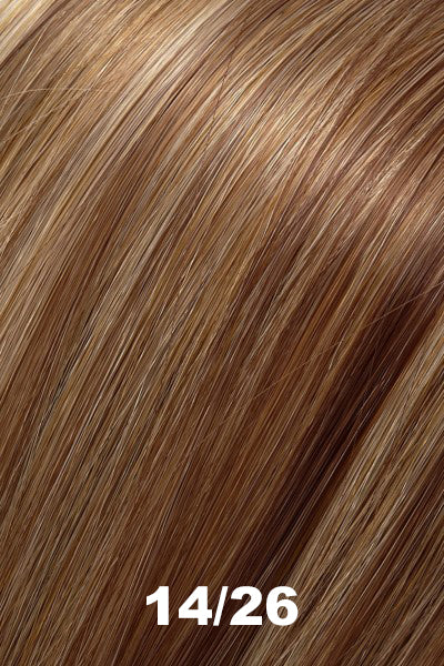 Color 14/26 (New York Cheesecake) for Jon Renau wig Spicy (#5144). Ash blonde, medium red, and golden blonde blend.