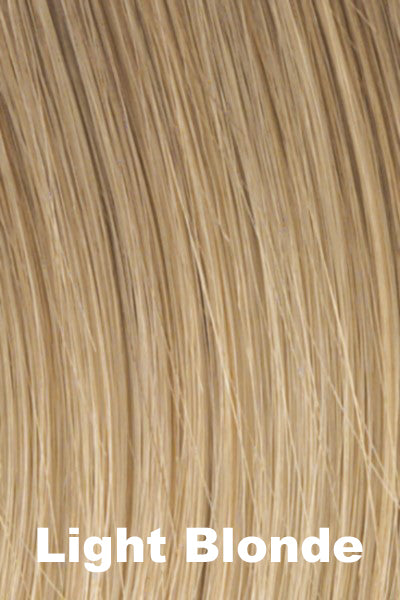 Color Light Blonde for Gabor wig Enthusiastic.  Medium blonde highlighted with pale creamy blonde and golden blonde highlights.