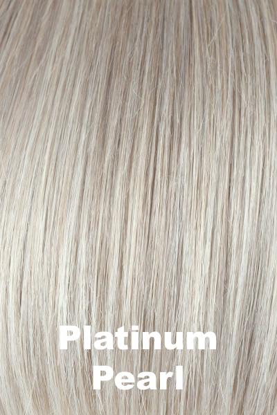 Color Platinum Pearl for Noriko wig Angelica Large Cap #1702. Peal blonde base with pure white highlights.