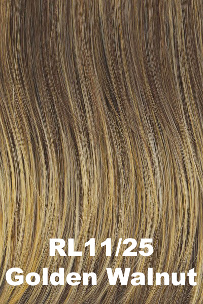 Color Golden Walnut (RL11/25) for Raquel Welch wig Influencer Inspo.  Medium brown with very golden highlights.