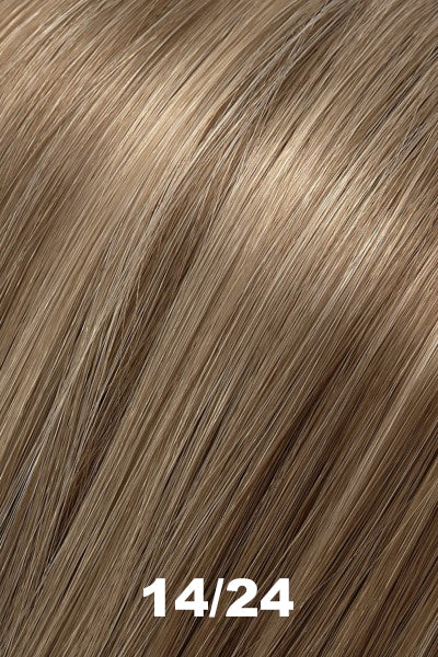 Color 14/24 (Creme Soda) for Jon Renau top piece Playmate Straight (#611A). Blend of medium blonde, ash blonde, and golden blonde.