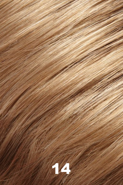 Color 14 (Sweet Granola) for Jon Renau wig Gaby (#5348). Medium cream blonde.