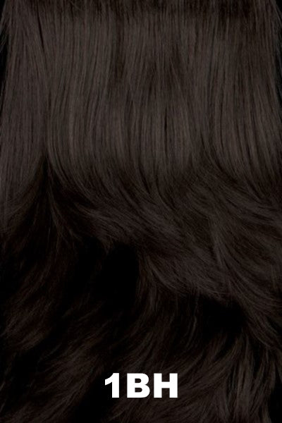 Darkest shade of brown with cool undertones and medium brown highlights.
