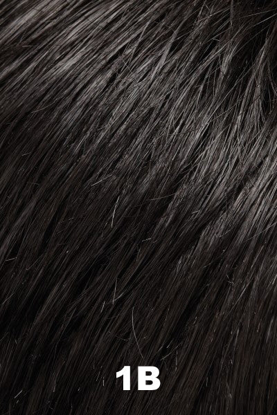 Color 1B (Hot Fudge) for Jon Renau top piece EasiPart T 12" (#820). Soft darkest black.