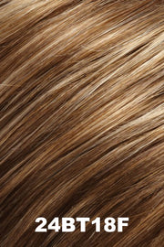 Color 24BT18F (Bavarian Creme) for Jon Renau wig Vanessa (#5386). Blend of dark cool toned ash blonde and a light blonde with golden undertones and a dark ash blonde nape.