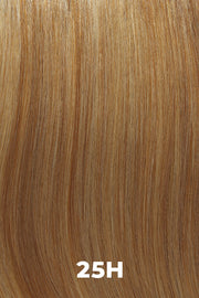 Color Swatch 25H for Henry Margu Wig Renee (#4527). Warm blonde base with muted red blonde highlights.