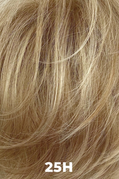 Color Swatch 25H for Henry Margu Wig Renee (#4527). Warm blonde base with muted red blonde highlights.