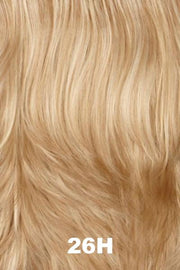 Color Swatch 26H for Henry Margu Wig Drew (#2519). Light blonde base with a golden hue and pale blonde highlights.