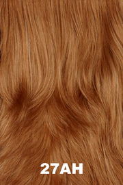 Color Swatch 27AH for Henry Margu Wig Drew (#2519). Dark blonde base with red undertones and pale blonde highlights.