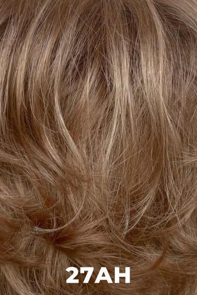 Color Swatch 27AH for Henry Margu Wig Felicia (#2452). Dark blonde base with red undertones and pale blonde highlights.