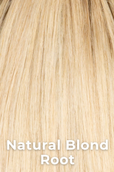 Amore Wigs - Oakly (#8716) - Natural Blond Root. Light cool blond with a hint of medium warm blond. A soft, lighter root tone creates a natural appearance.