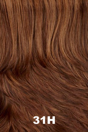 Color Swatch 31H for Henry Margu Wig Claire (#2517). Dark reddish brown and medium brown blend with pale reddish blonde highlights.